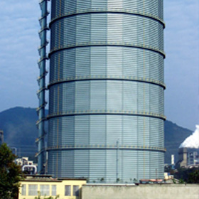 宜昌焦化煤氣公司10萬(wàn)立方干式煤氣儲(chǔ)柜內(nèi)外壁防腐工程